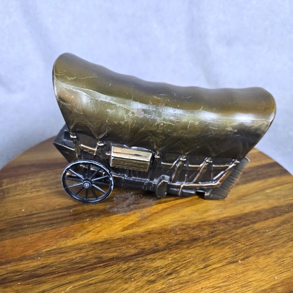 N/A Other - Vintage Covered Wagon Figurine Cast 1970's
